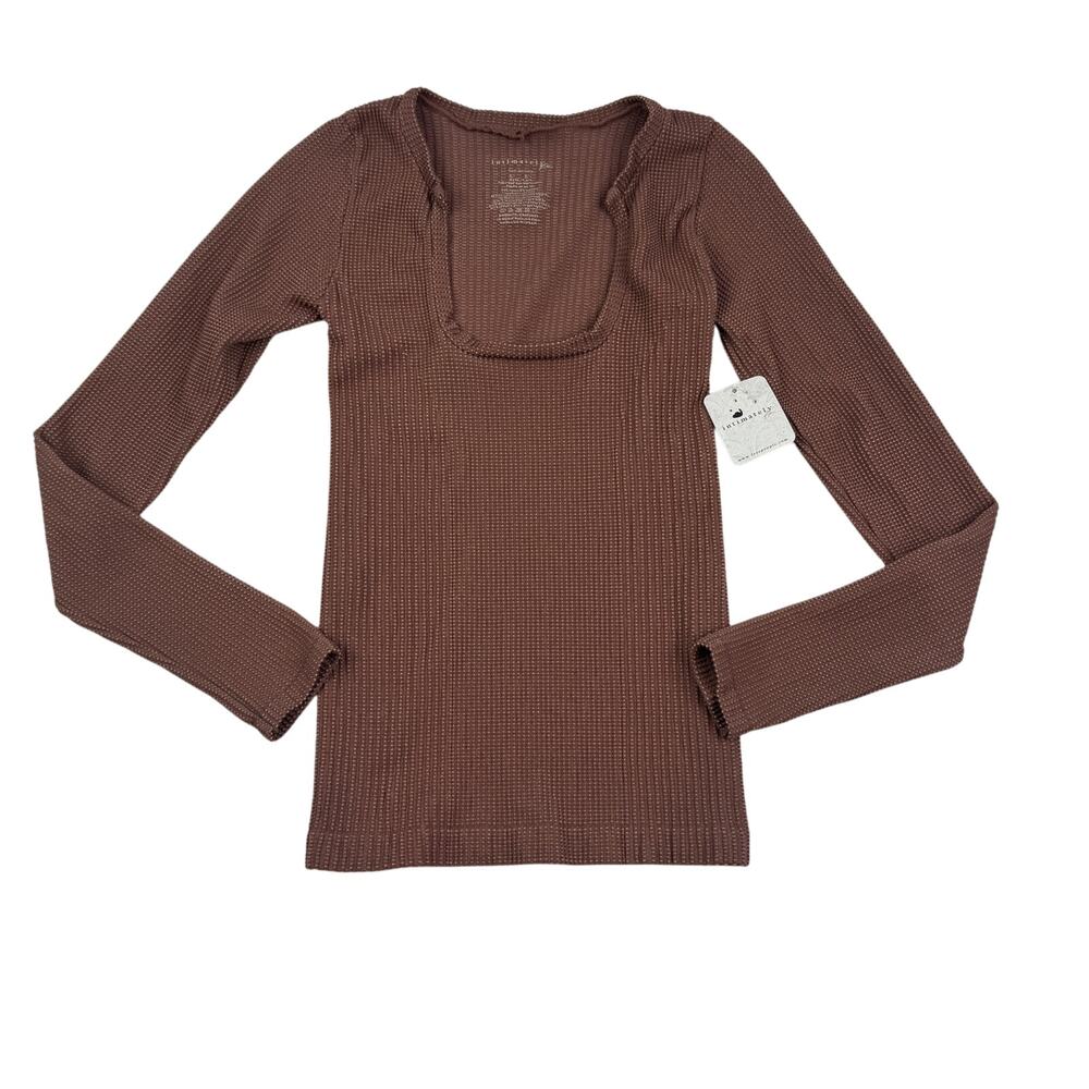 Free People Clean Slate Seamless Fitted Stretch Layering Top Women's Size M/L